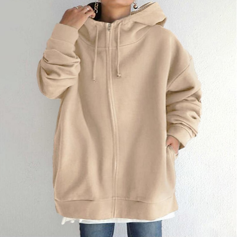 Women's Plus Size Winter Jacket Hoodie