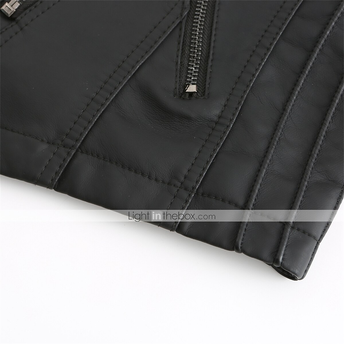 Women's Faux Leather Jacket Moto Biker Jacket Fall Waterproof Windproof Coat Winter Zipper Lapel Modern Outerwear Long Sleeve Causal Vacation