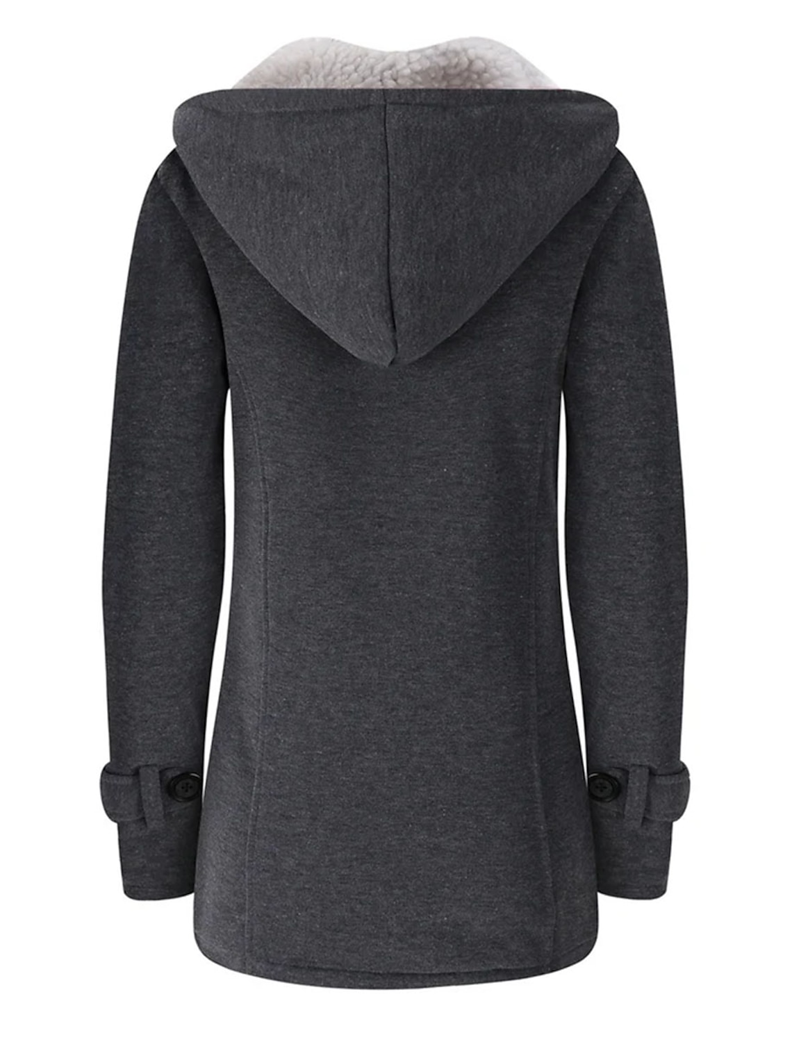 Women's Fleece Park Winter Hoodie Jacket Fall Botton Teddy Coat with Hood Short Coat Windproof Warm Simple Casual Daily Street Jacket