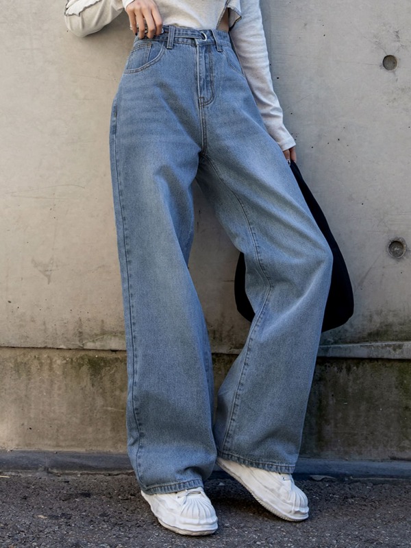 High Waist Wide Leg Jeans