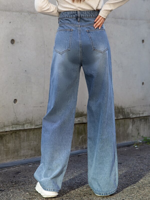 High Waist Wide Leg Jeans